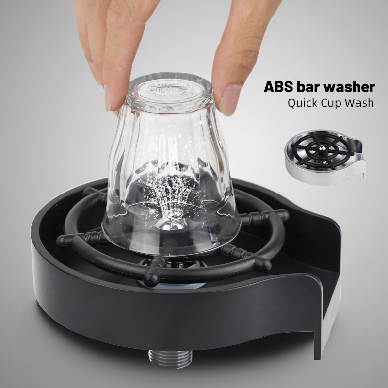Bar Counter Cup Washer Sink High-pressure Spray Automatic Faucet Coffee Pitcher Wash Cup Tool Kitchen - Image 3